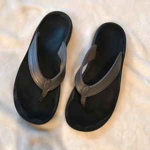 Leather Flip flops sz 9